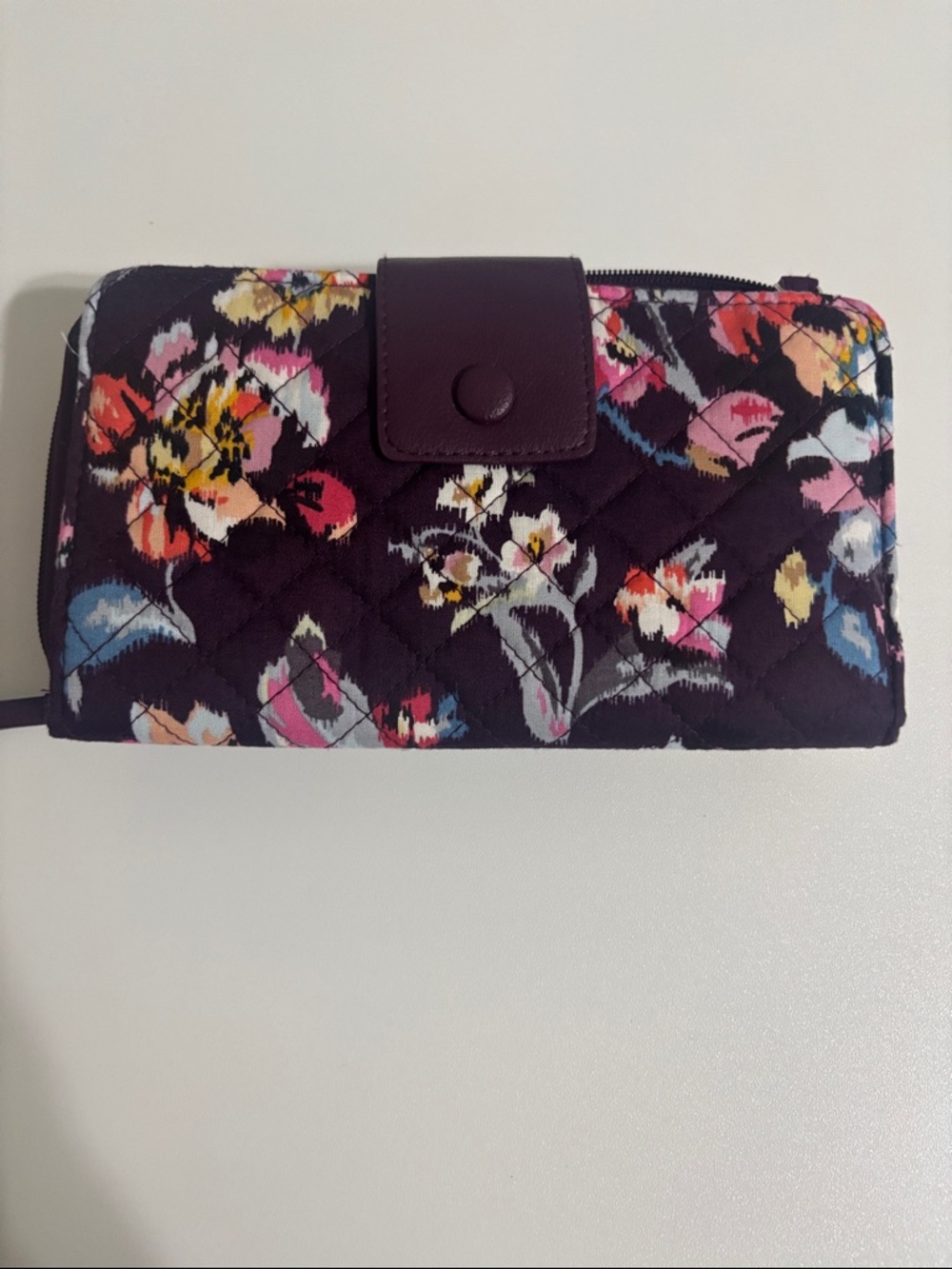 Vera Bradley Indiana Rose Zip-Around Wallet -